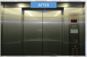 Graffiti Shield - Elevator - After
