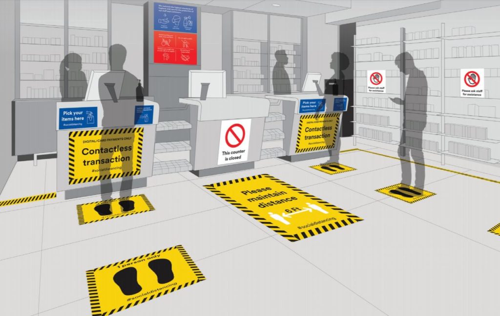 3M™ Social Distancing Signage, Graphics, and Decals