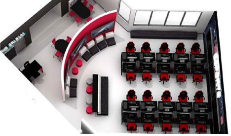 Floor Plan of Esports Room at Morningside High School Floor Plan of Esports Room at Morningside High School