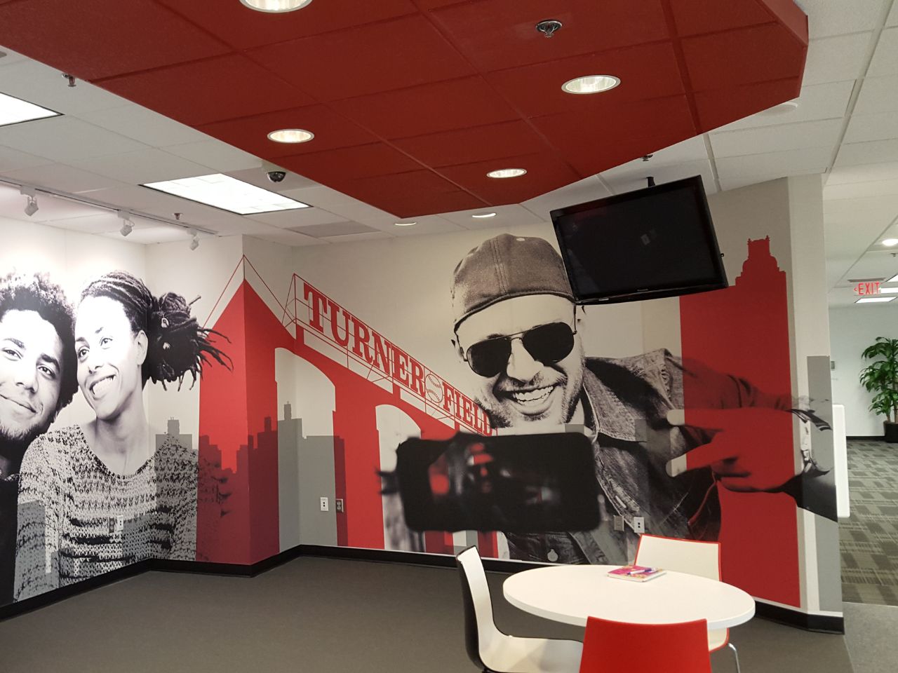 Custom printed wall graphic vinyl