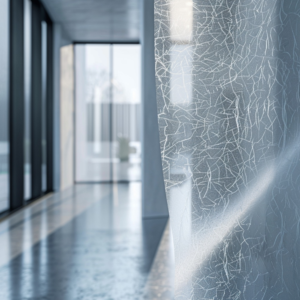 Frosted static cling window film