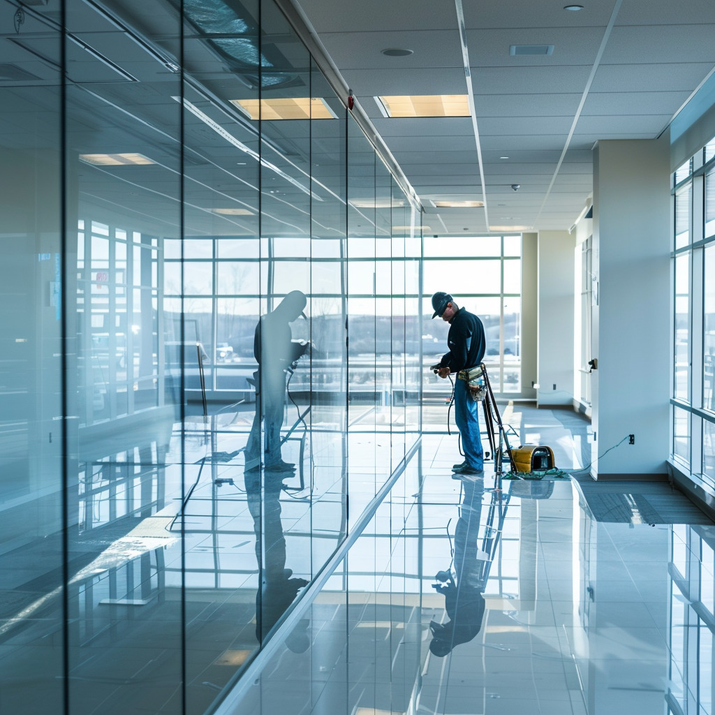 frosted window film(2) Professional installation of window films.