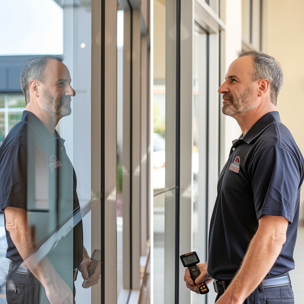 One way window privacy film