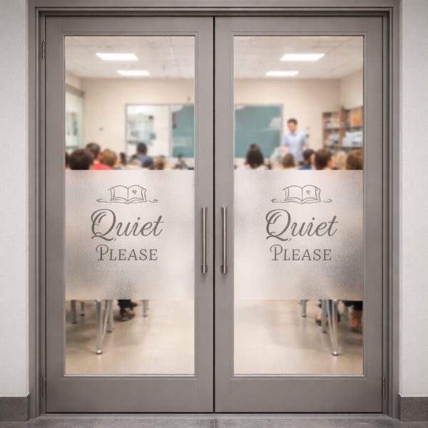 Classroom frosted glass