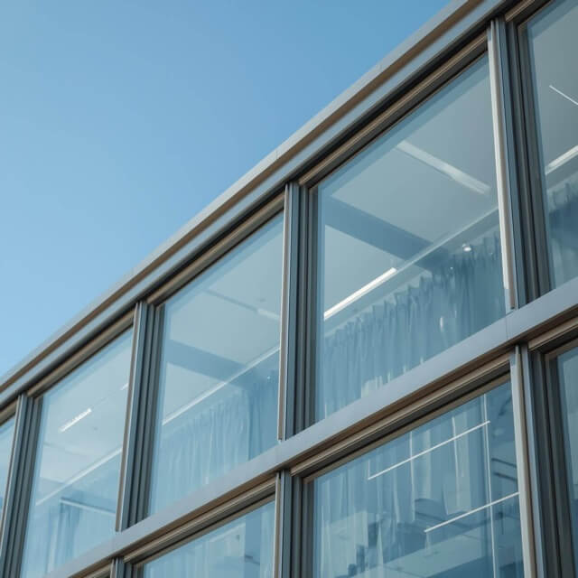 Create image of bank windows (3) Medium Large windows on a building