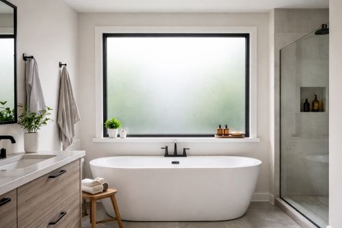 Frosted bathroom window 1