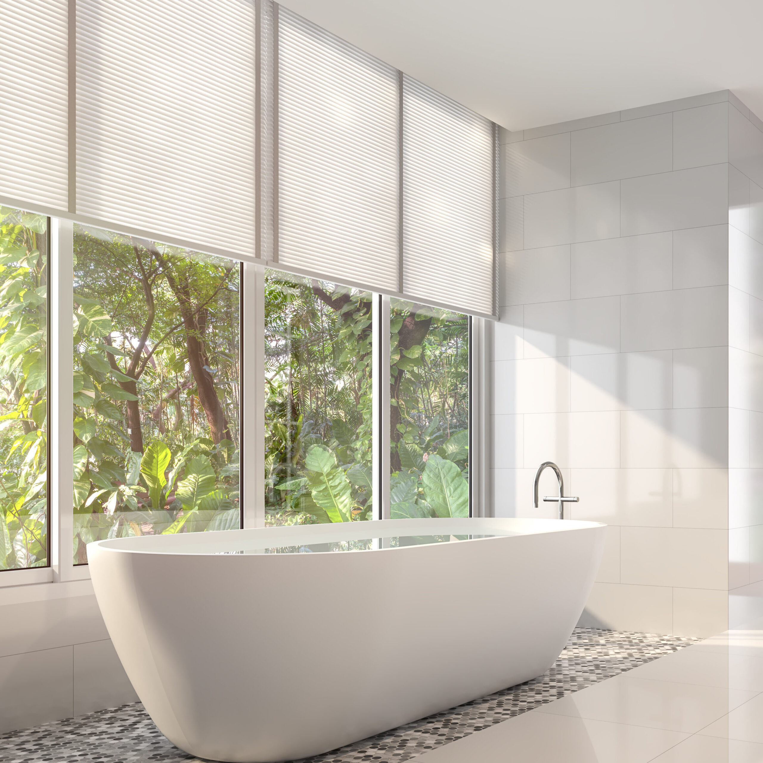 Mirror film for bathroom privacy