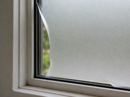 Peeling frosted glass film