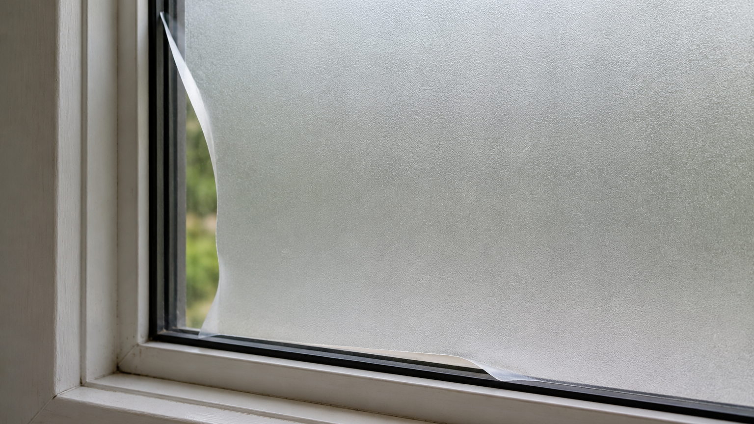 Frosted window film peeling off